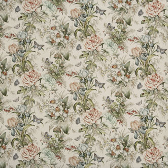 Hot, House Peach Blossom - Fabric Only